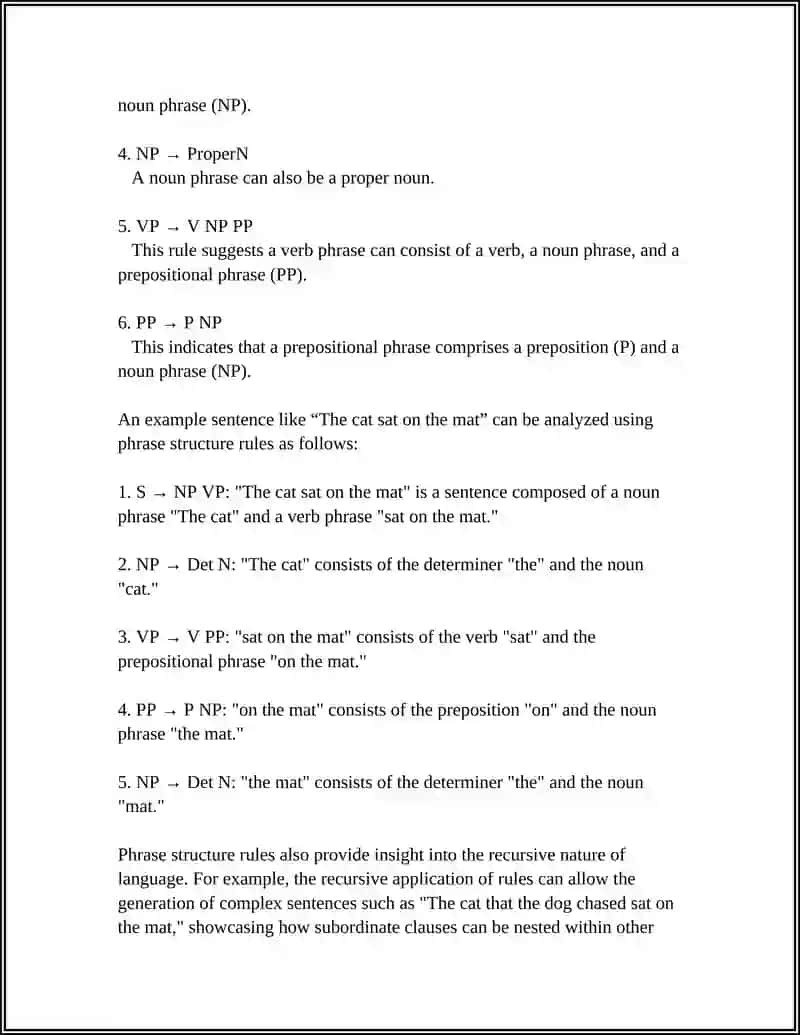 Phrase Structure Rules 4