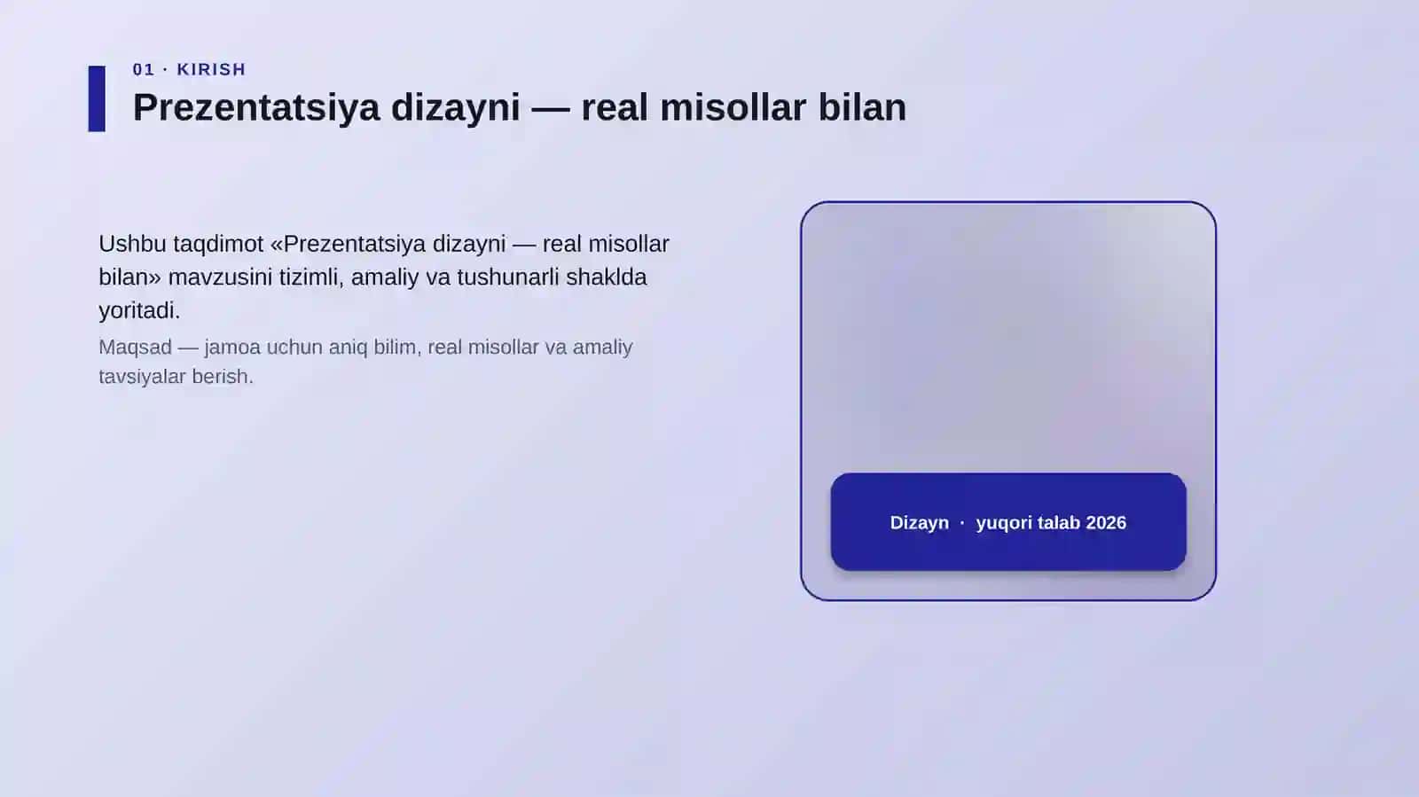 Prezentatsiya dizayni — real misollar bilan 4