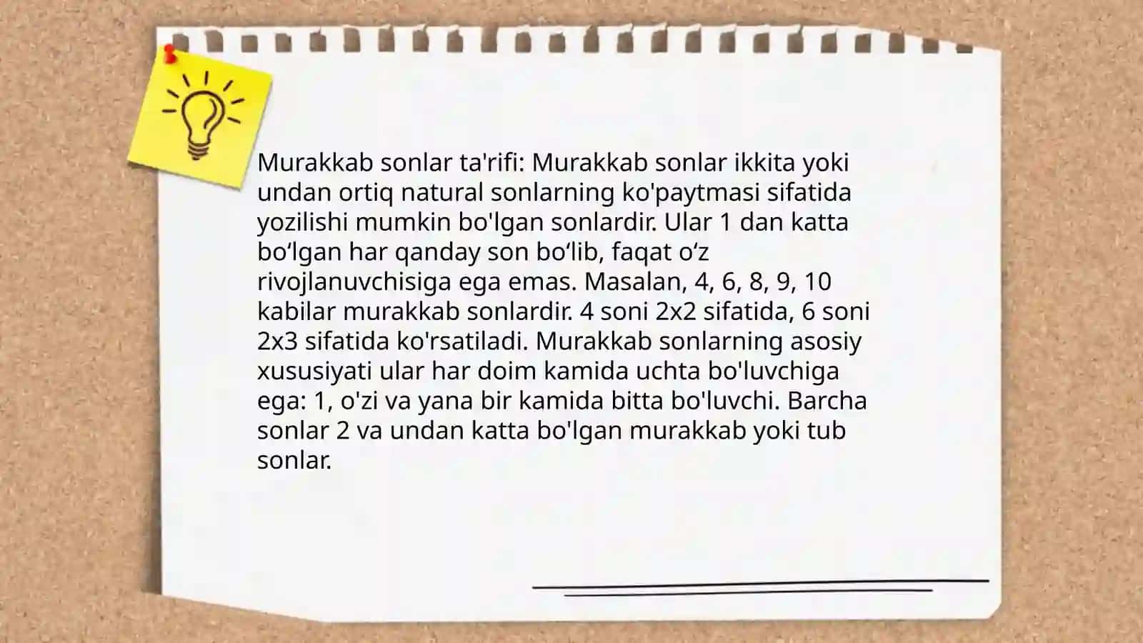 Tub va murakkab sonlar 4