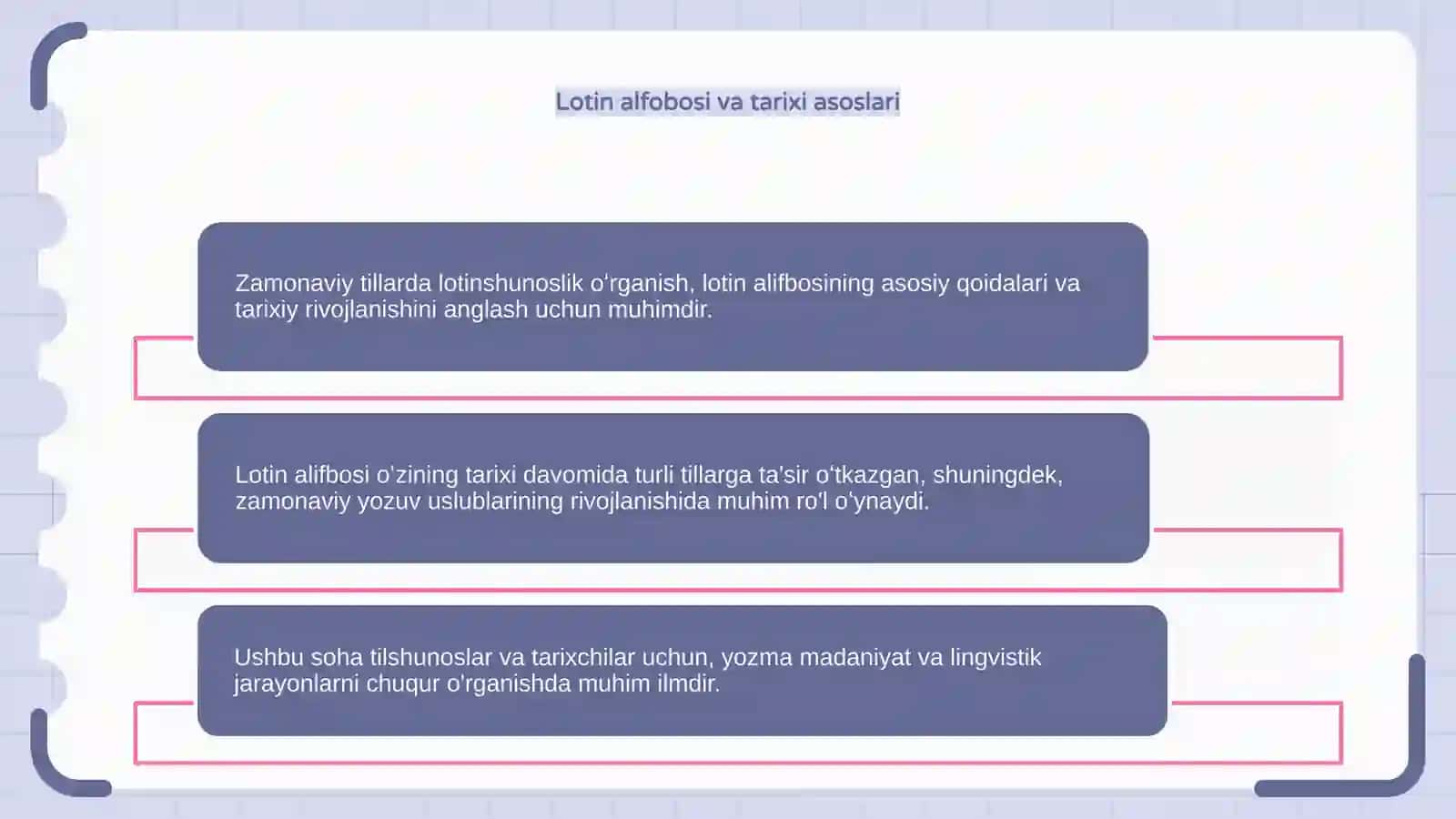 Zamonaviy tillarda lotinshunoslik 4