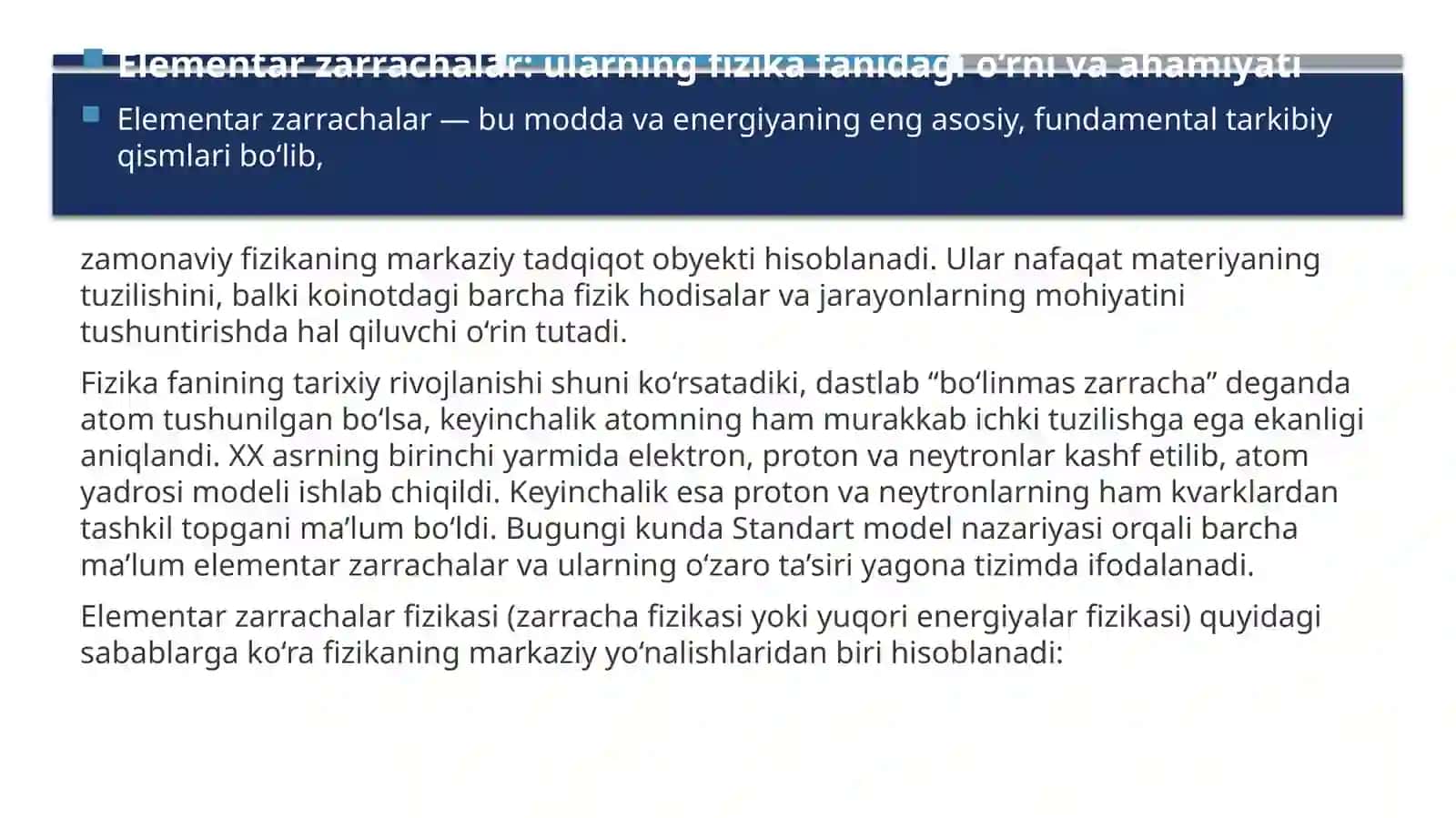 Elementarzarrachalarning paydo bo'li sh tarixi 4