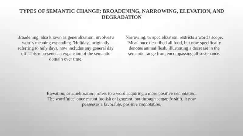 Understanding Semantic Change: Types and Mechanisms 4
