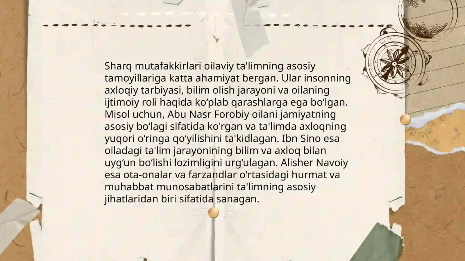 Sharq uyg'onish davri mutafakkirlarining asarlarida oila pedagogikasiga oid fikrlarning rivojlanishi 4