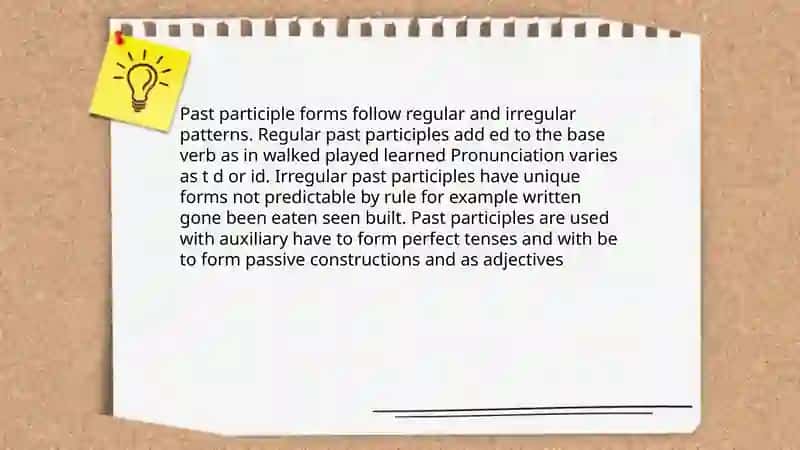 Participles 4
