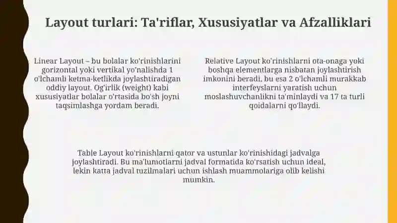 Layout turlari 4