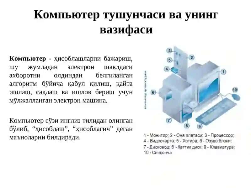 КОМПЬЮТЕР ТУЗИЛИШИ ВАҚУРИЛМАЛАРИ 4