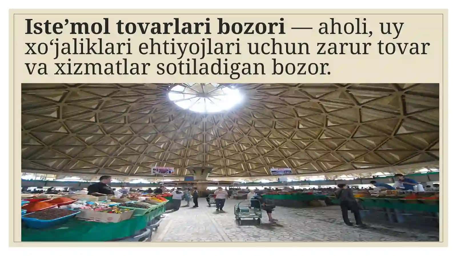 BOZOR VA UNING TURLARI 4