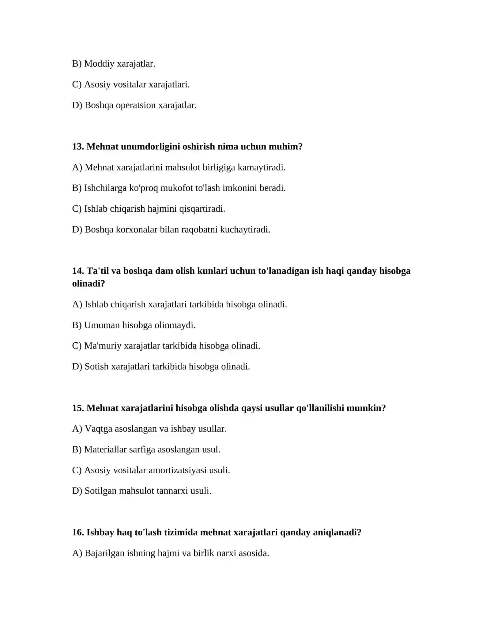 Mehnat xarajatlarini hisobga olish 4