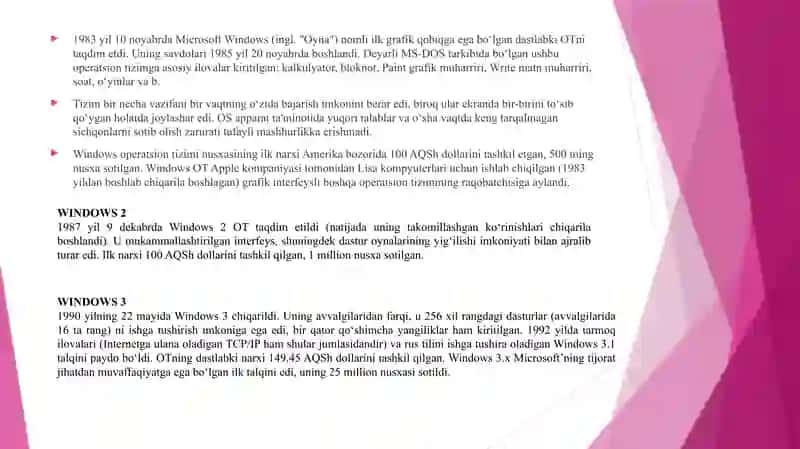 Windovs Operatsion Tizim 4