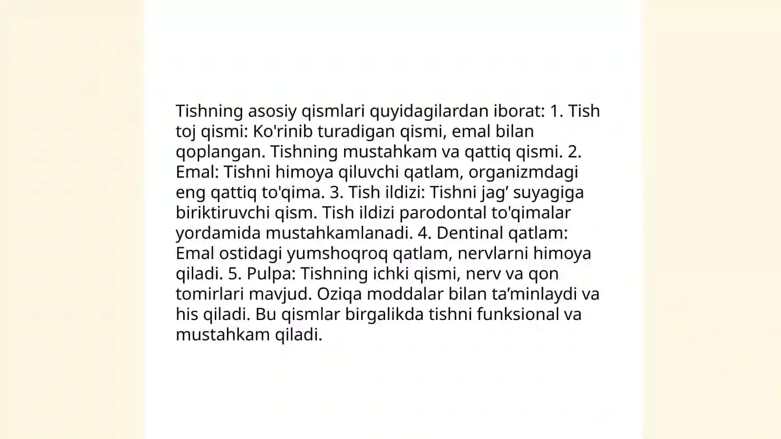 Tish anatomiyasi 4