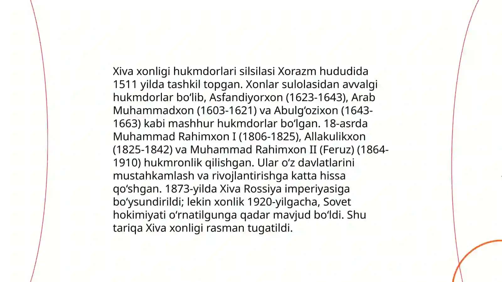 Xiva xonligi tarixshunosligi 4