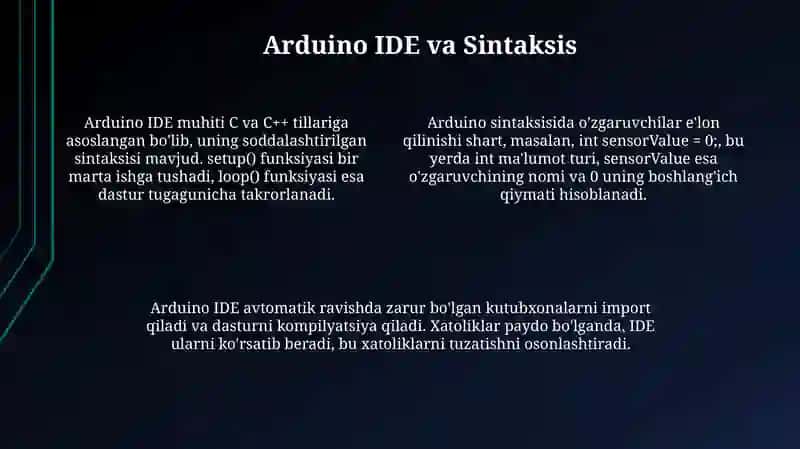 Arduino dasturlash 4