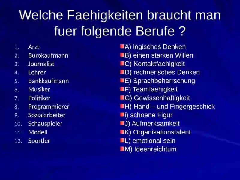 Der Beruf 4