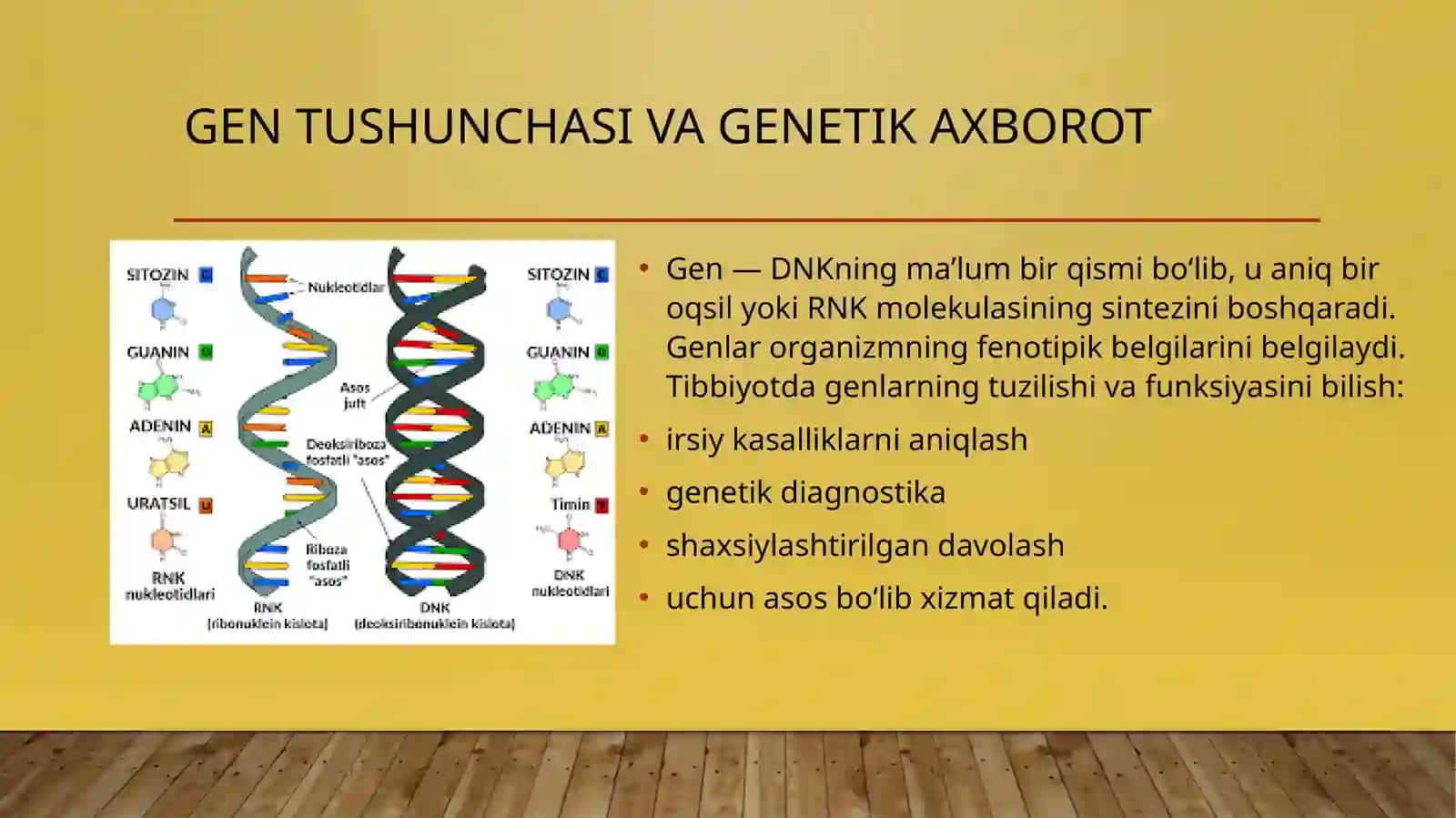 IRSIYATNING MOLEKULYAR ASOSLARI 4