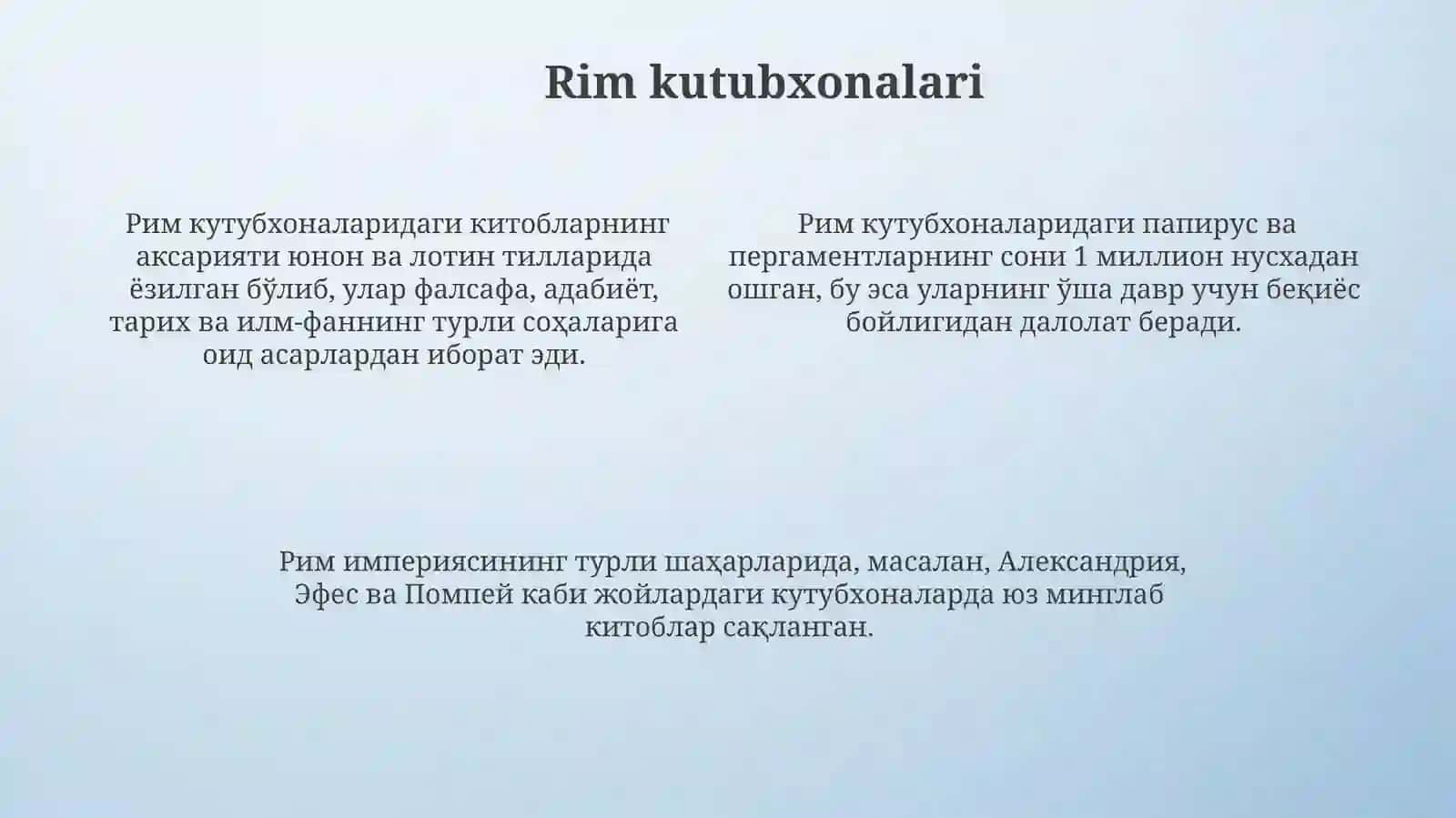 Antik davr kutubxonalari 4