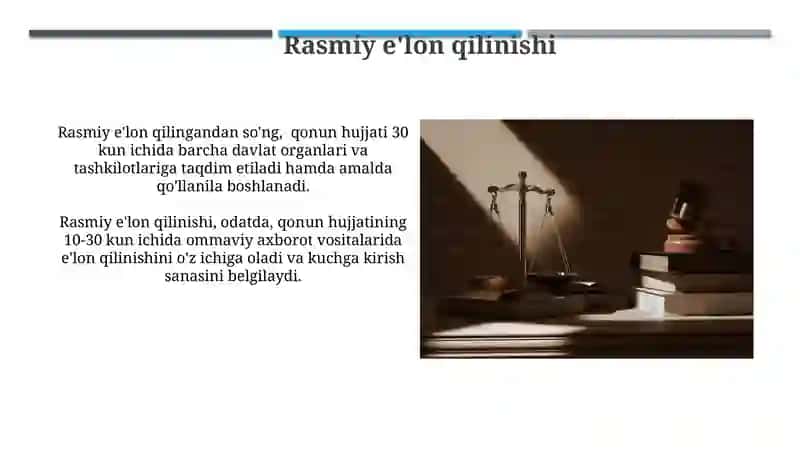Qonun qabul qilish jarayoni 4