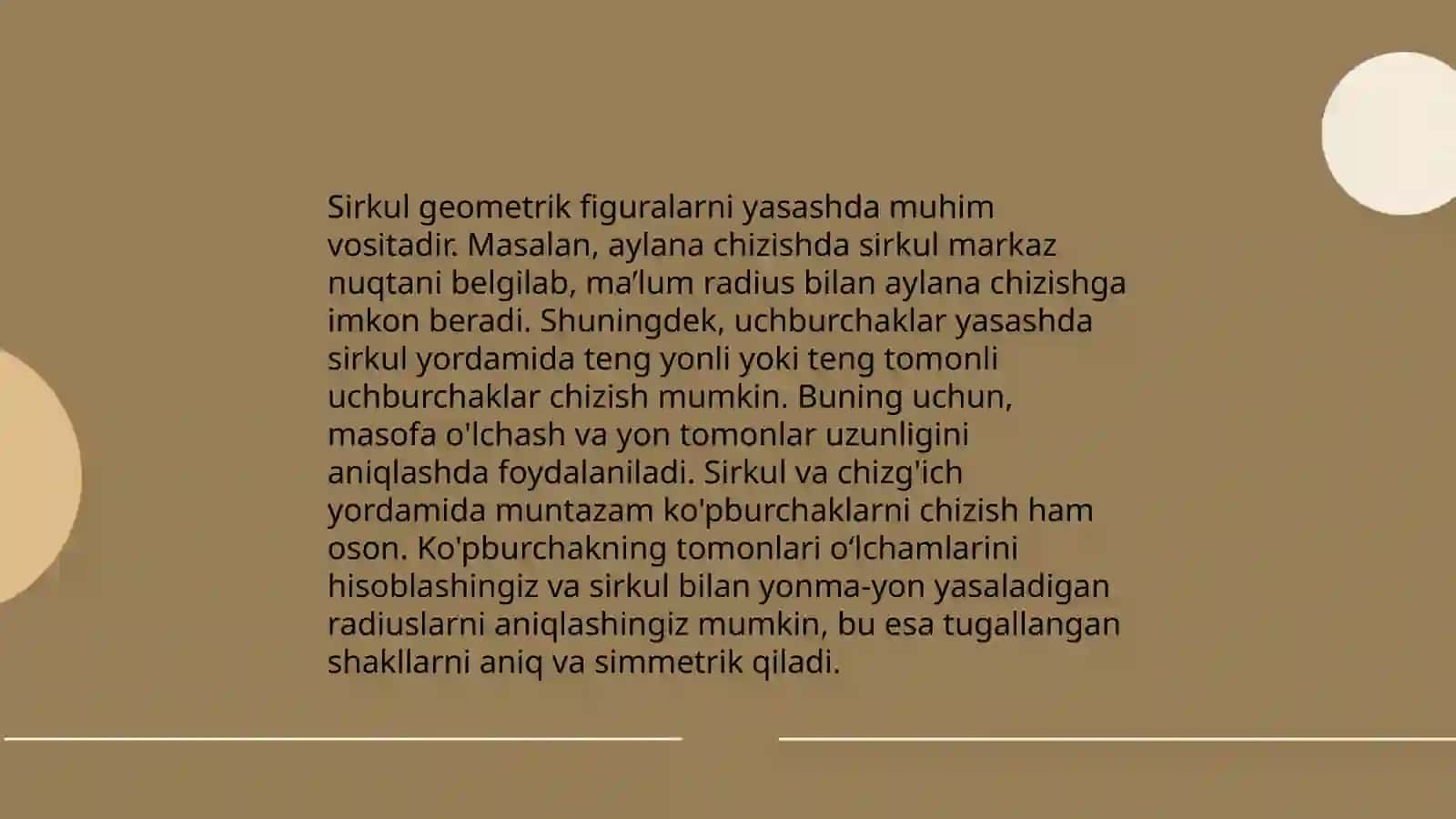 Yasashga Doir Geometrik Masalalar 4
