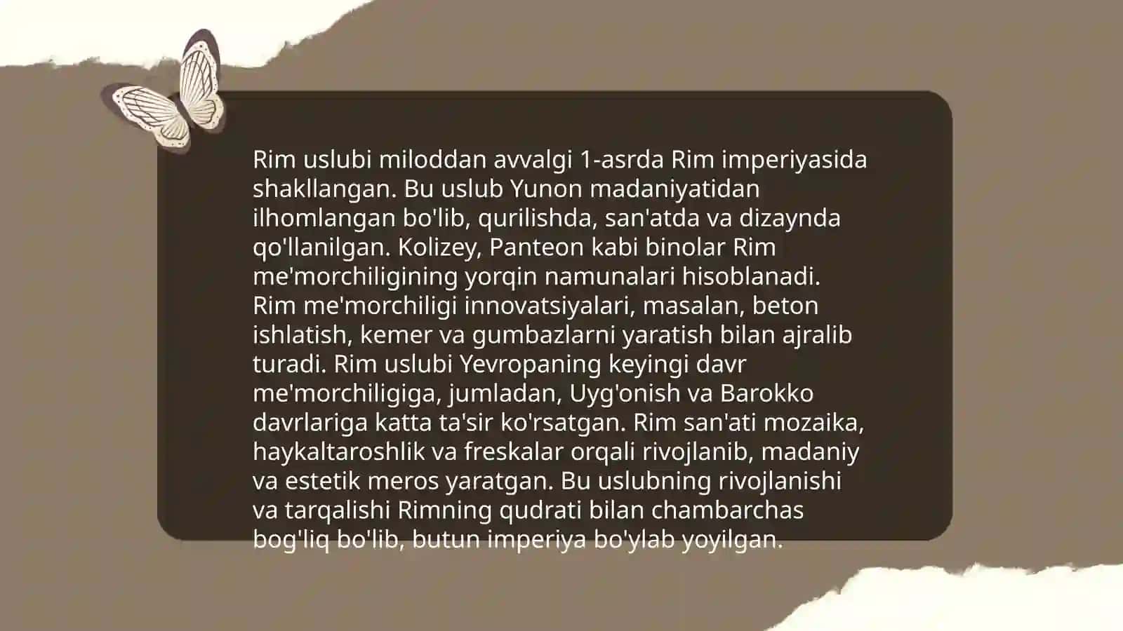 Rim arxitekturasi 4