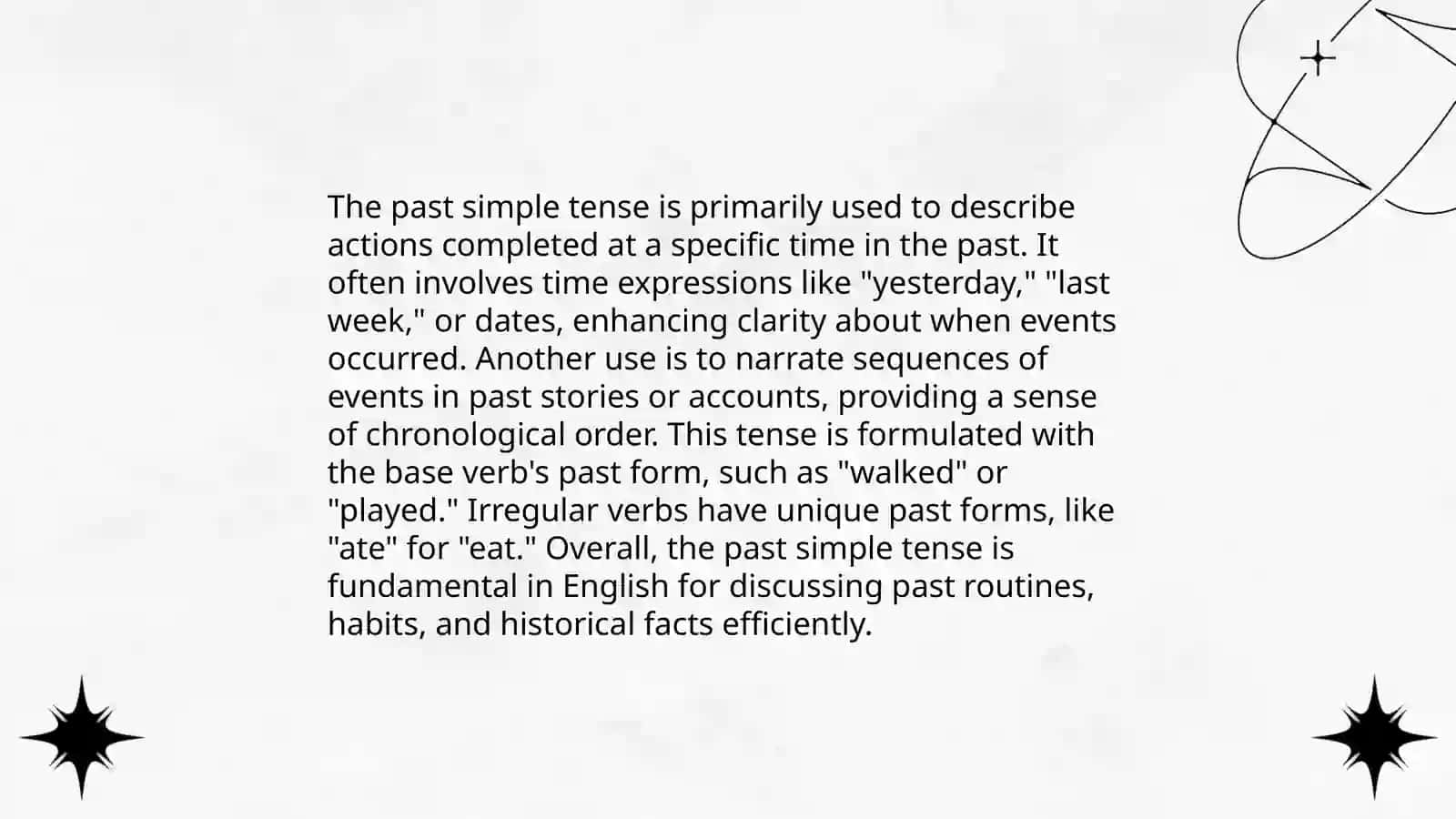 Past simple 4