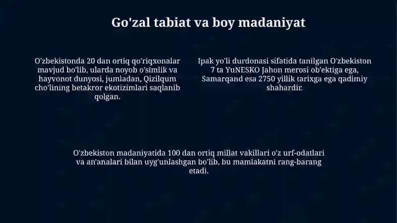 O'zbekiston - aziz Vatan 4