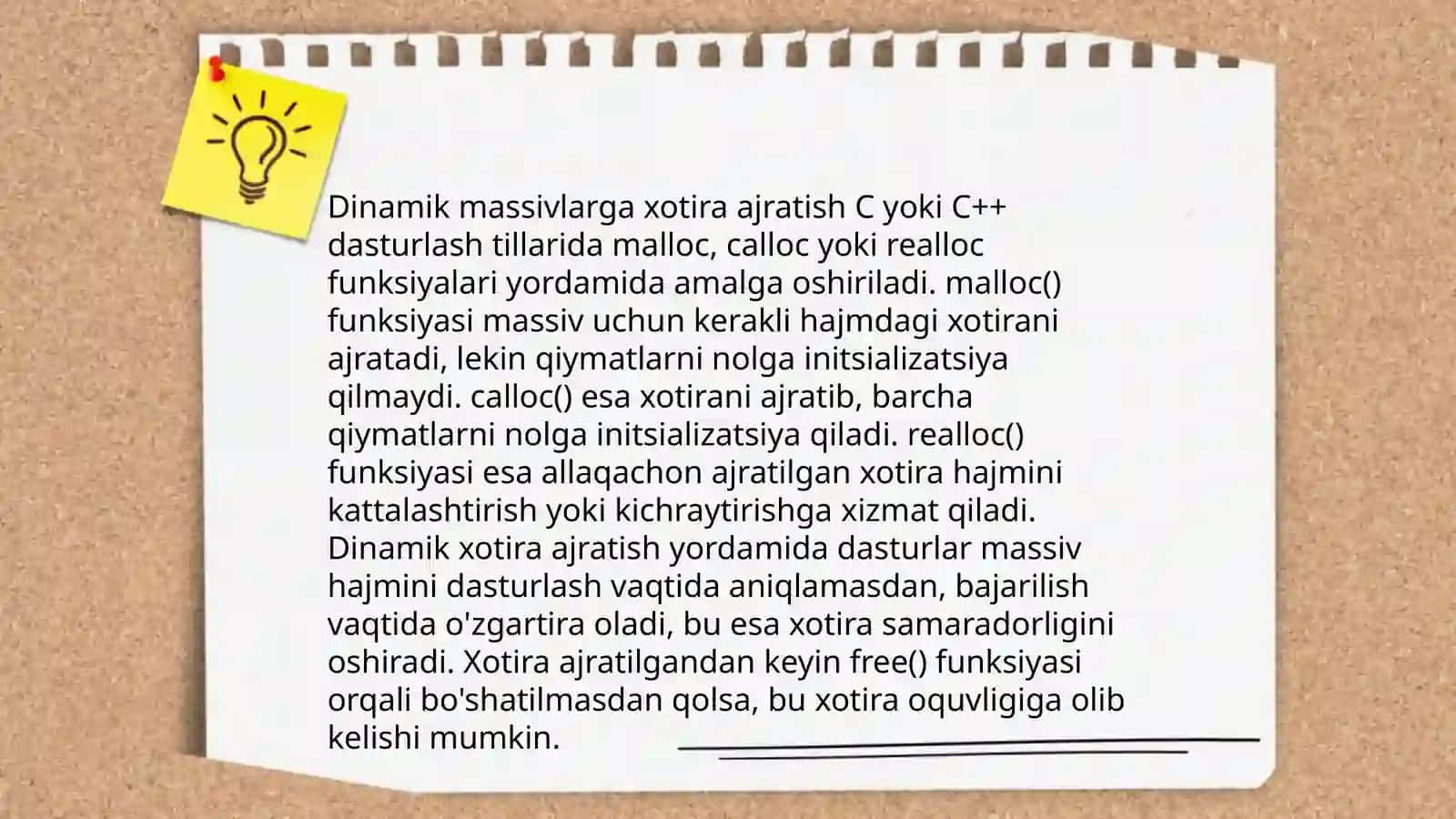 Dinamik massivlar 4