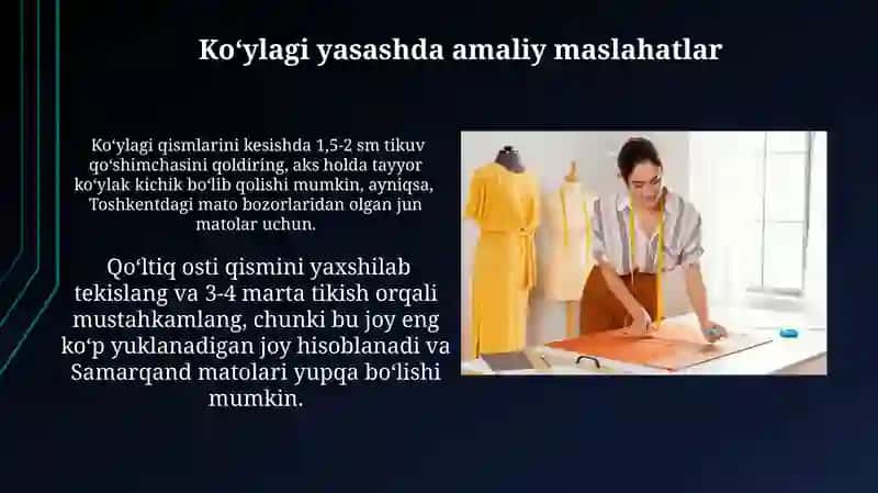 Ayollar liboslari konstruksiyalash 4