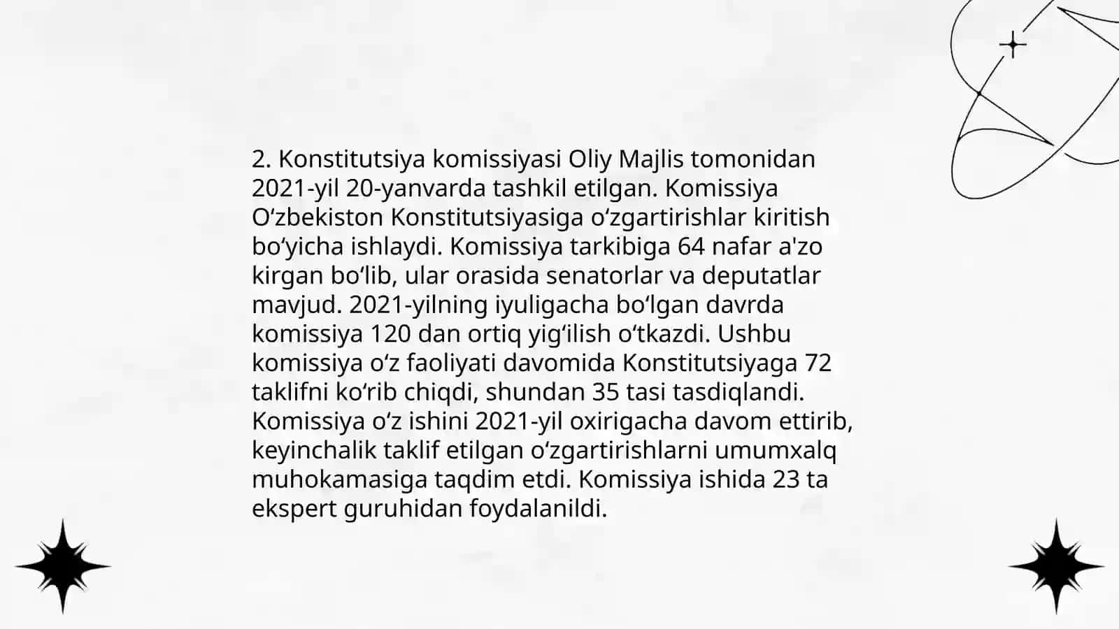 O'zbekiston Respublikasi Konstitutsiyasi tarixi 4
