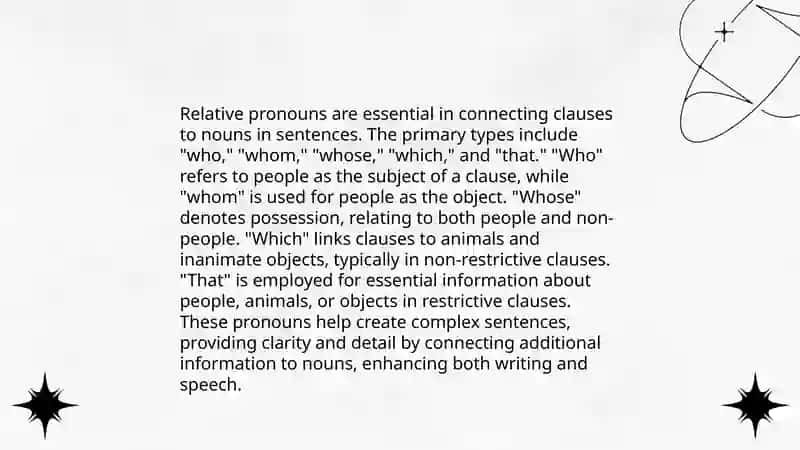 Relative pronouns 4