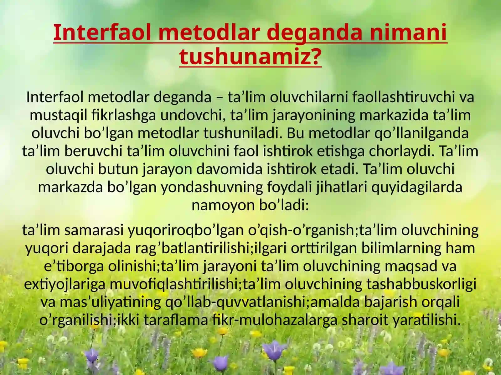 Ta‘limning interfaol metodlari 4