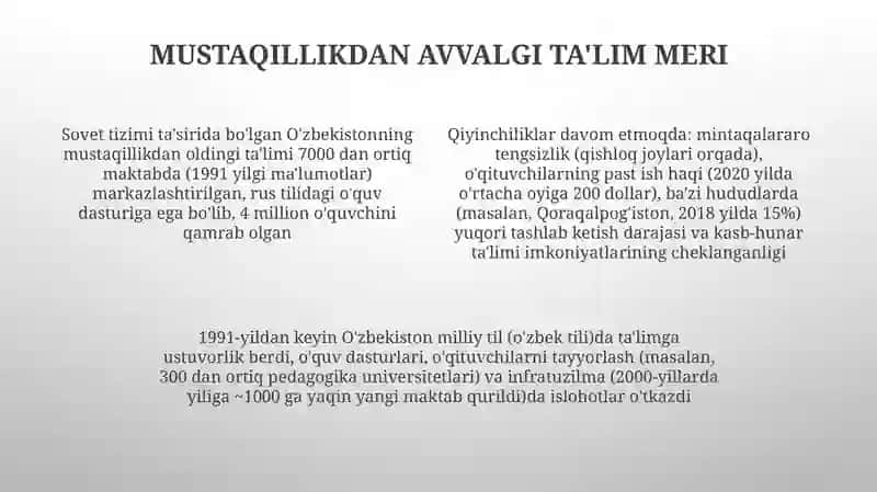 O'zbekiston ta'lim tizimi 4