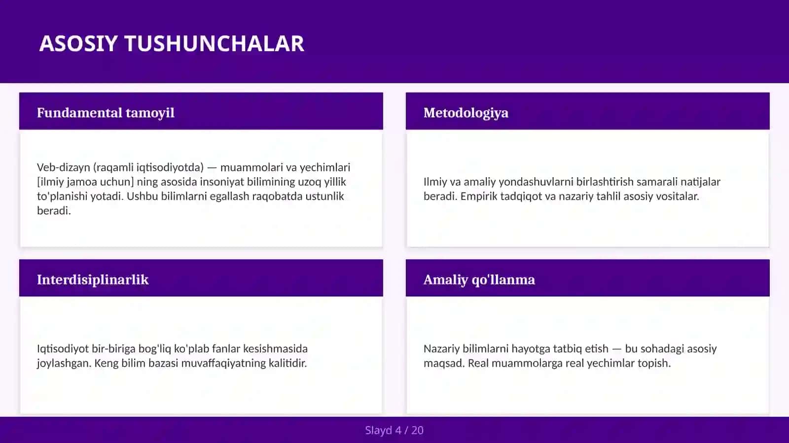 VEB-DIZAYN (RAQAMLI IQTISODIYOTDA) — MUAMMOLARI VA YECHIMLARI [ILMIY JAMOA UCHUN] 4
