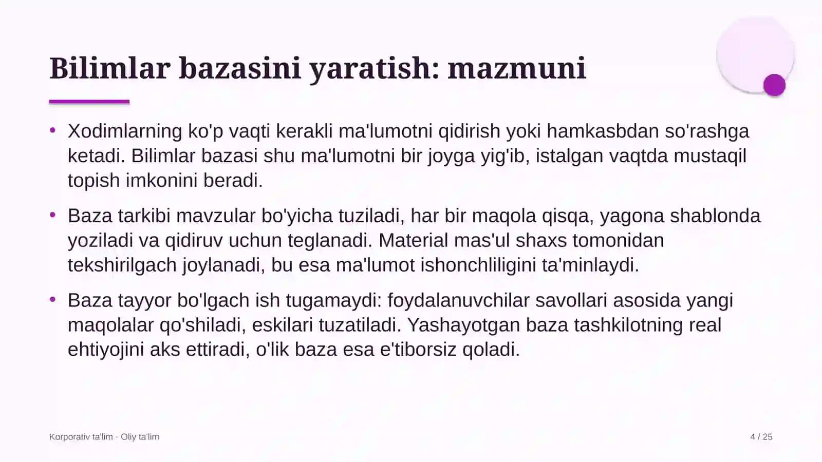 startaplarda bilimlar bazasini yaratish 3205 4
