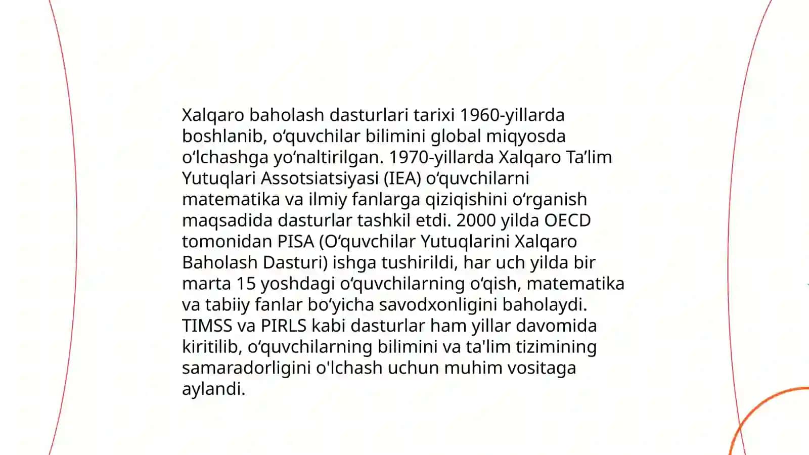 Xalqaro baholash dasturlari 4