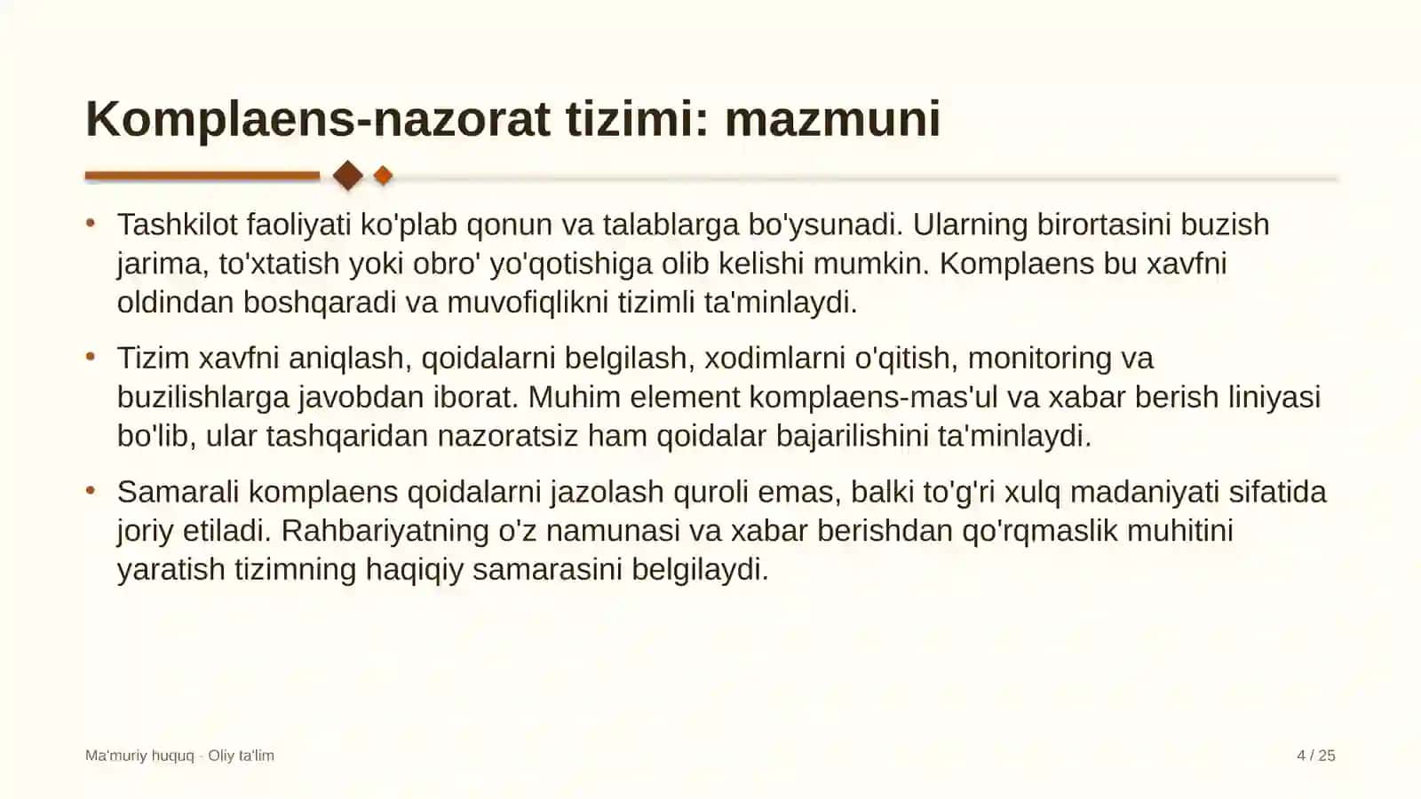sud ekspertizasi muassasalarida komplaens nazorat tizimi 2574 4
