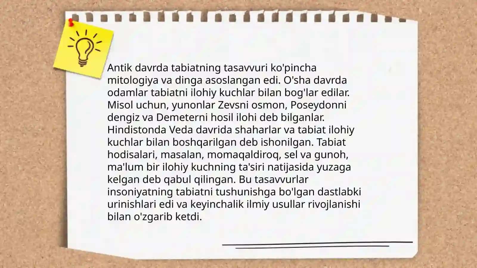 Tabiat tushunchasining kelib chiqishi 4