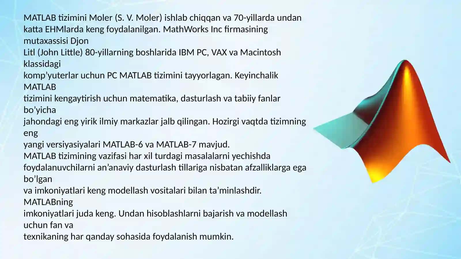 Matlab dasturi imkoniyatlari 4