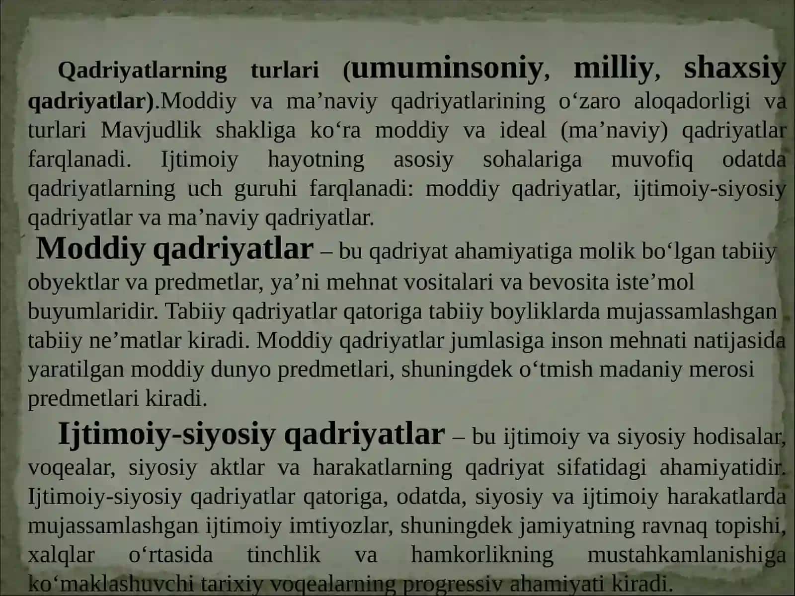 Qadriyatlar falsafasi (aksiologyia) 4
