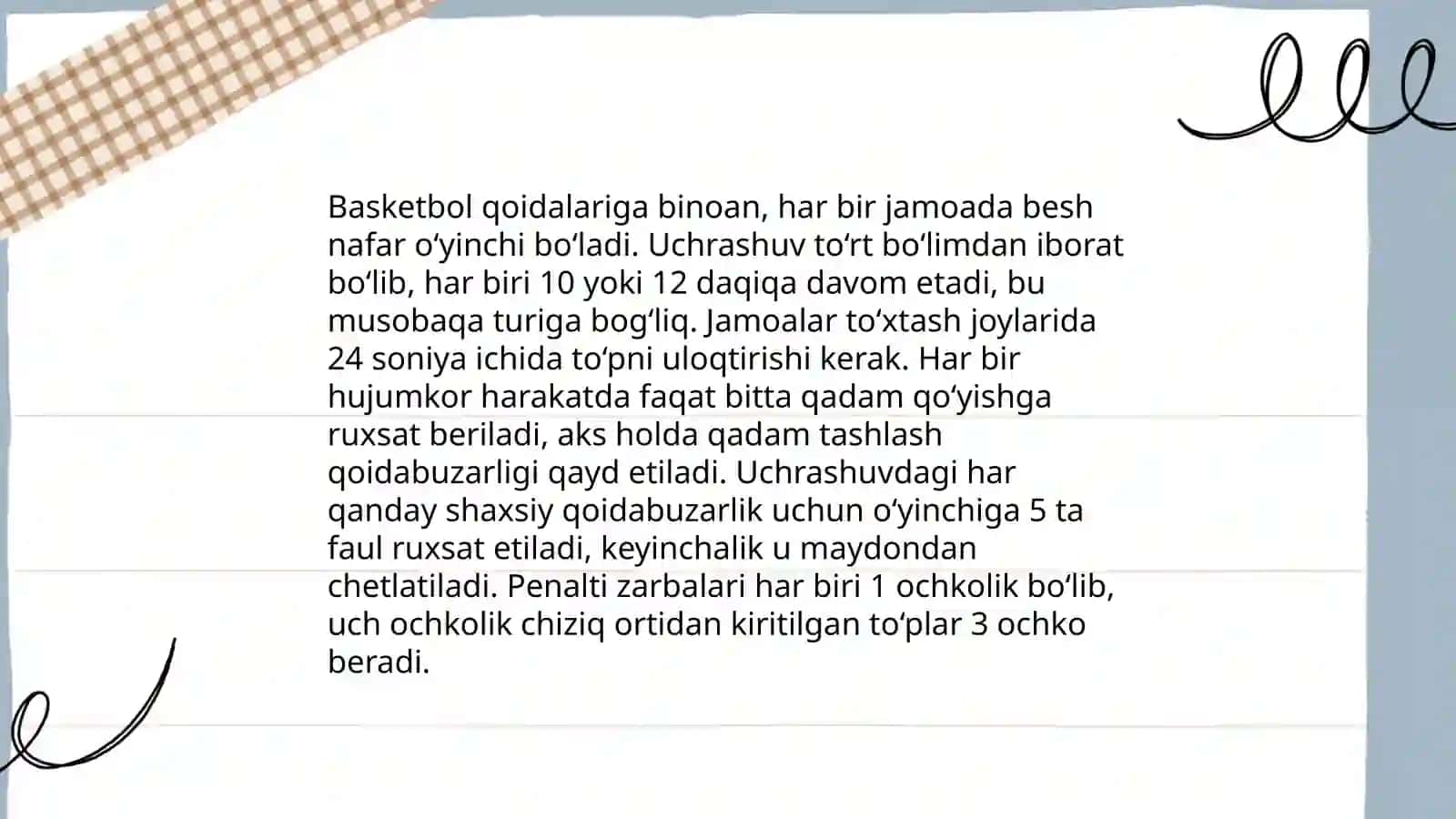 Sport oʻyinlari basketboll 4