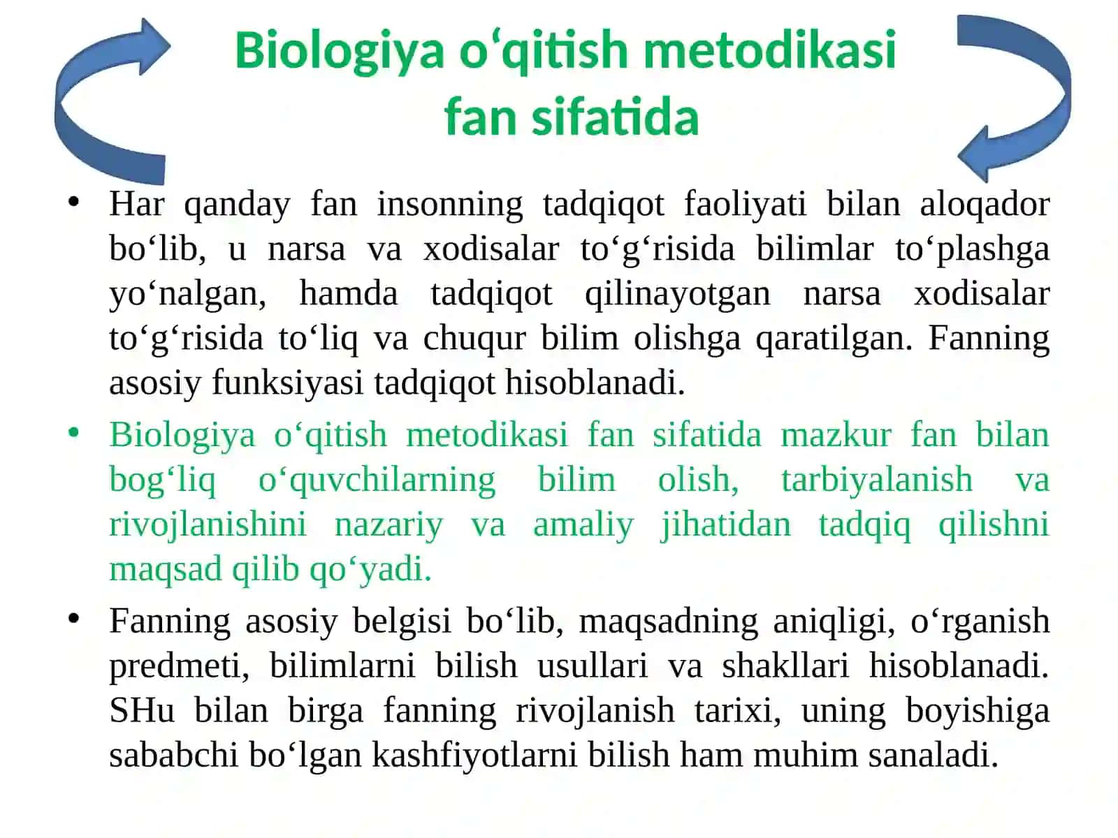 Biologiya o‘qitish metodikasi 4