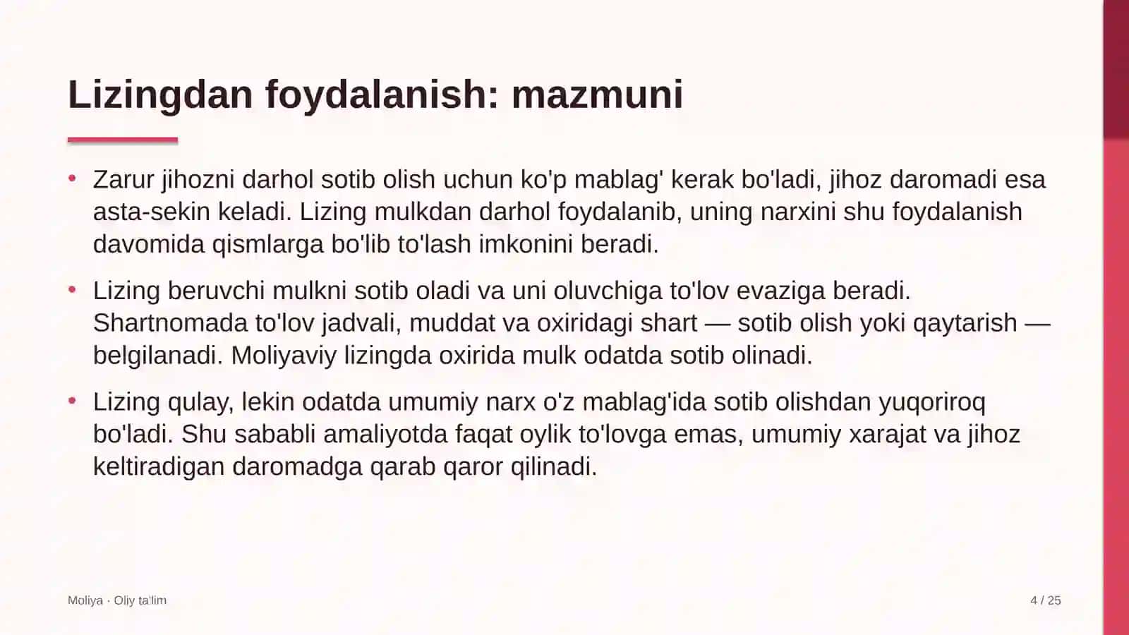 Go'zallik salonlarida lizingdan foydalanish 4