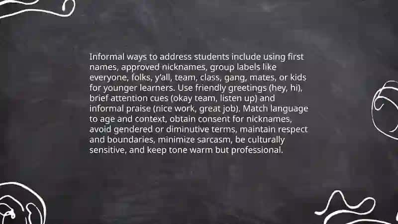 Formal Classroom Greetings 4