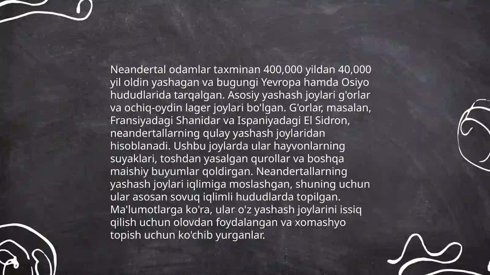 Neandertal odam va uning turmush tarzi 4