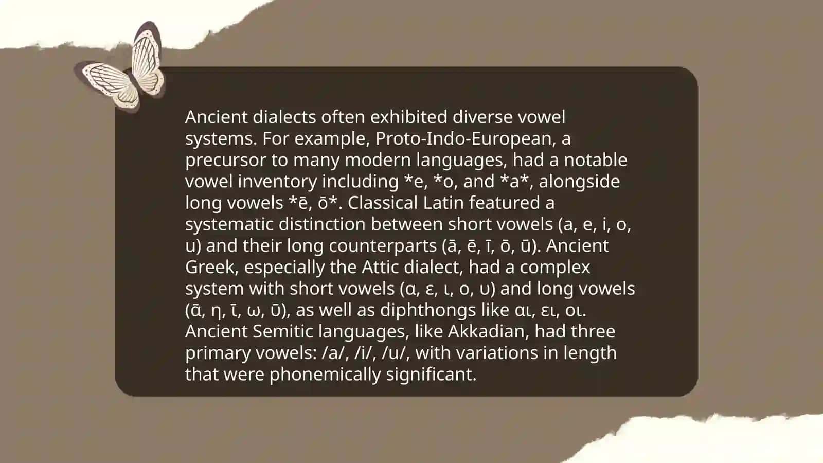 Phonetic features of the target language in ancient times 4