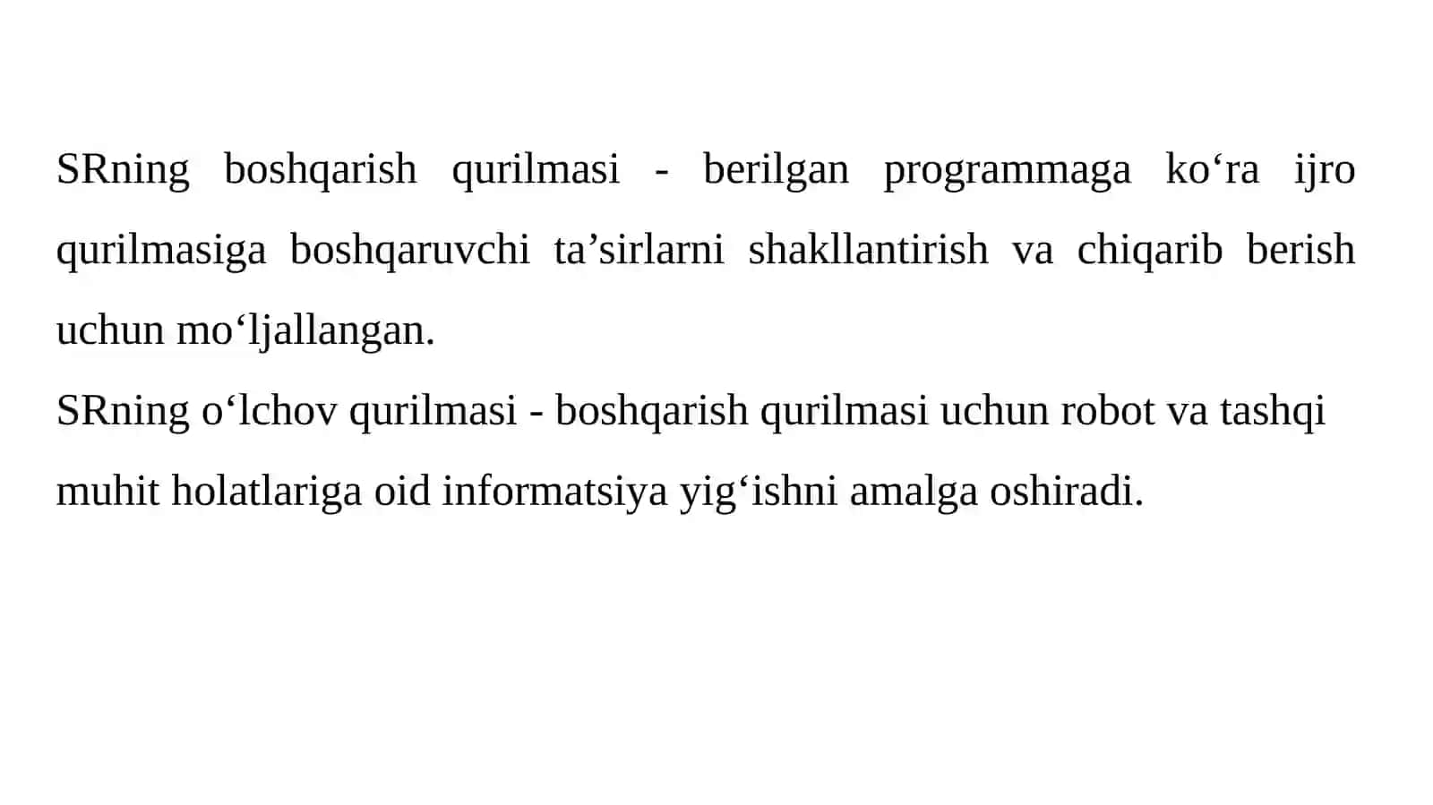 ISHLAB CHIQARISHNI KOMPLEKS AVTOMATLASHTIRISHDAROBOTLARNING ROLI. ROBOTLAR BO‘YICHA UMUMIYTUSHUNCHALAR 4