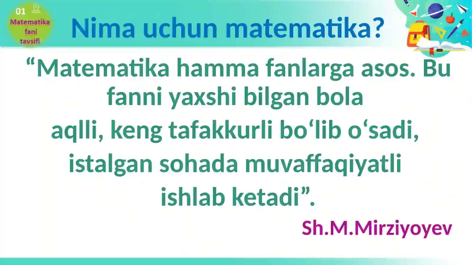 Matematika fani tavsifi 4