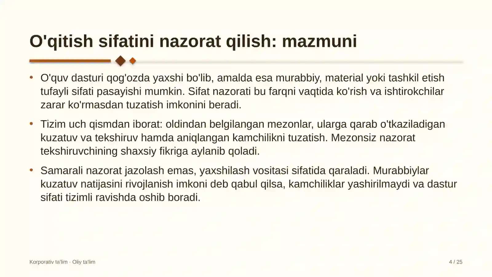 Buyurtmaxonalarda o'qitish sifatini nazorat qilish 4
