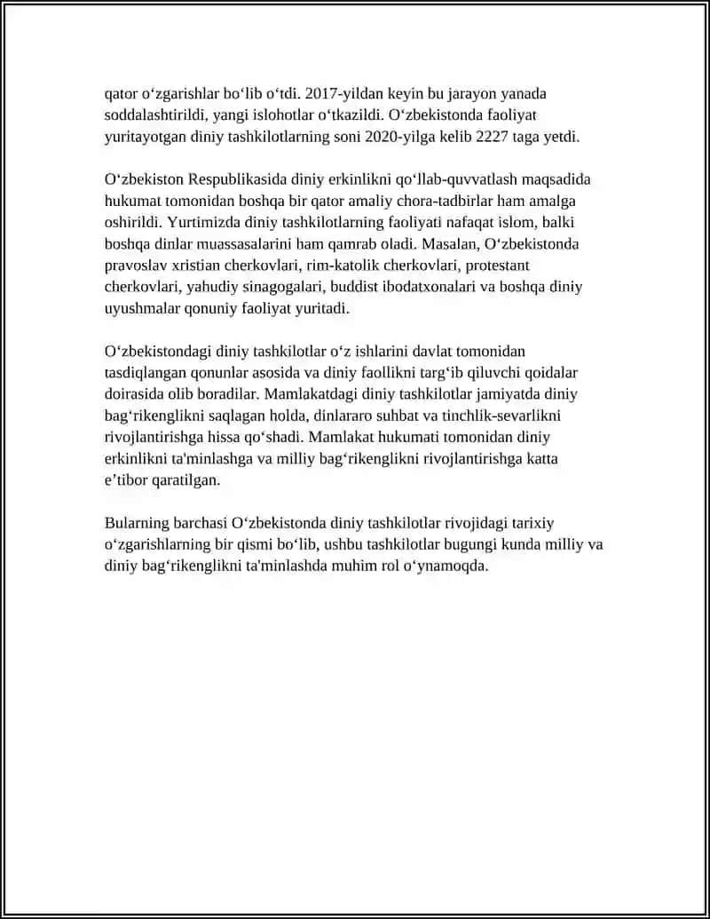 OʻZBEKISTON FAOLIYAT YURIYATKAN DINIY TASHKILOTLAR 4