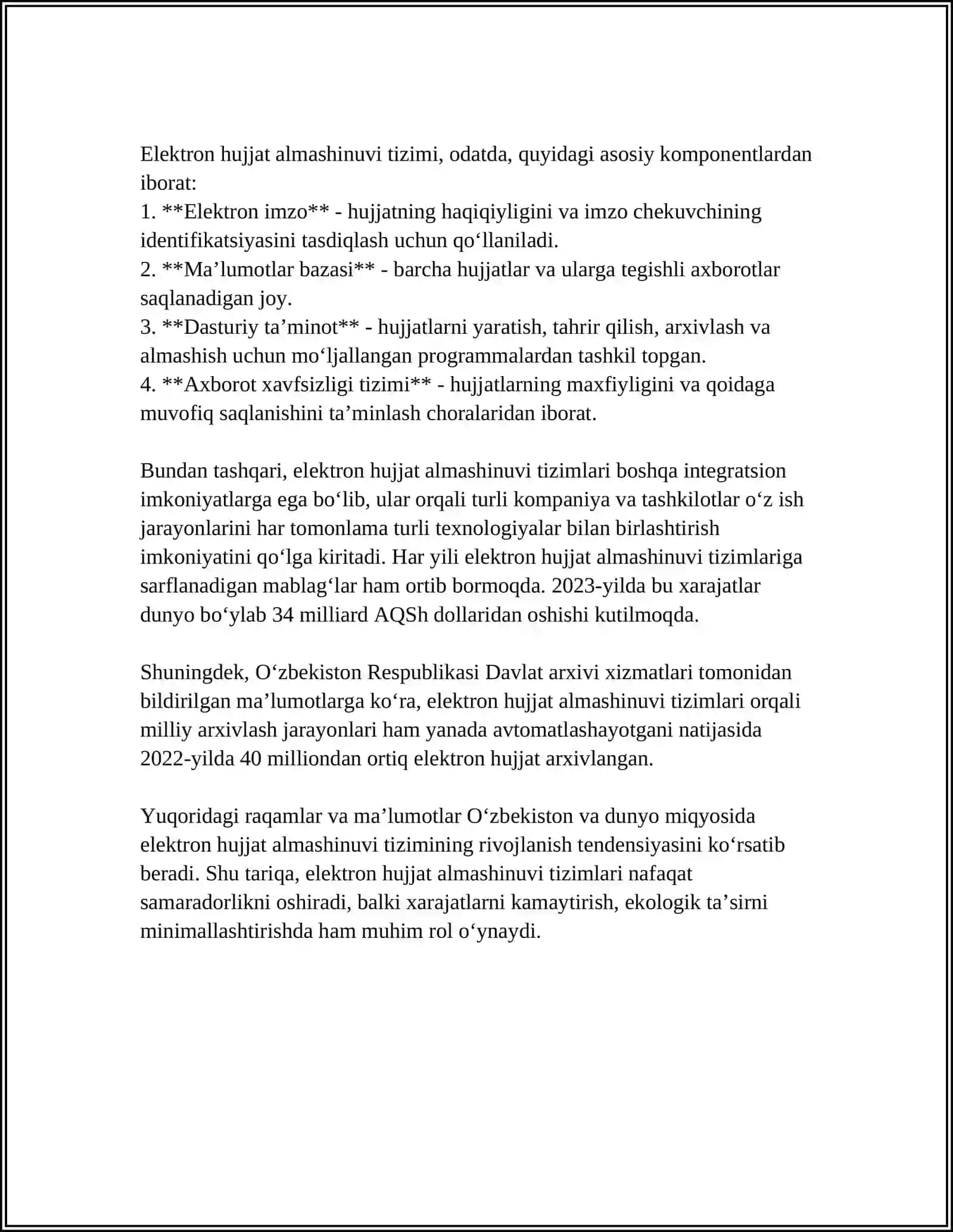 ELEKTRON HUJJAT ALMASHINUVI.ELEKTRON HUKUMAT TIZIMI VA UNING AHAMIYATI 4