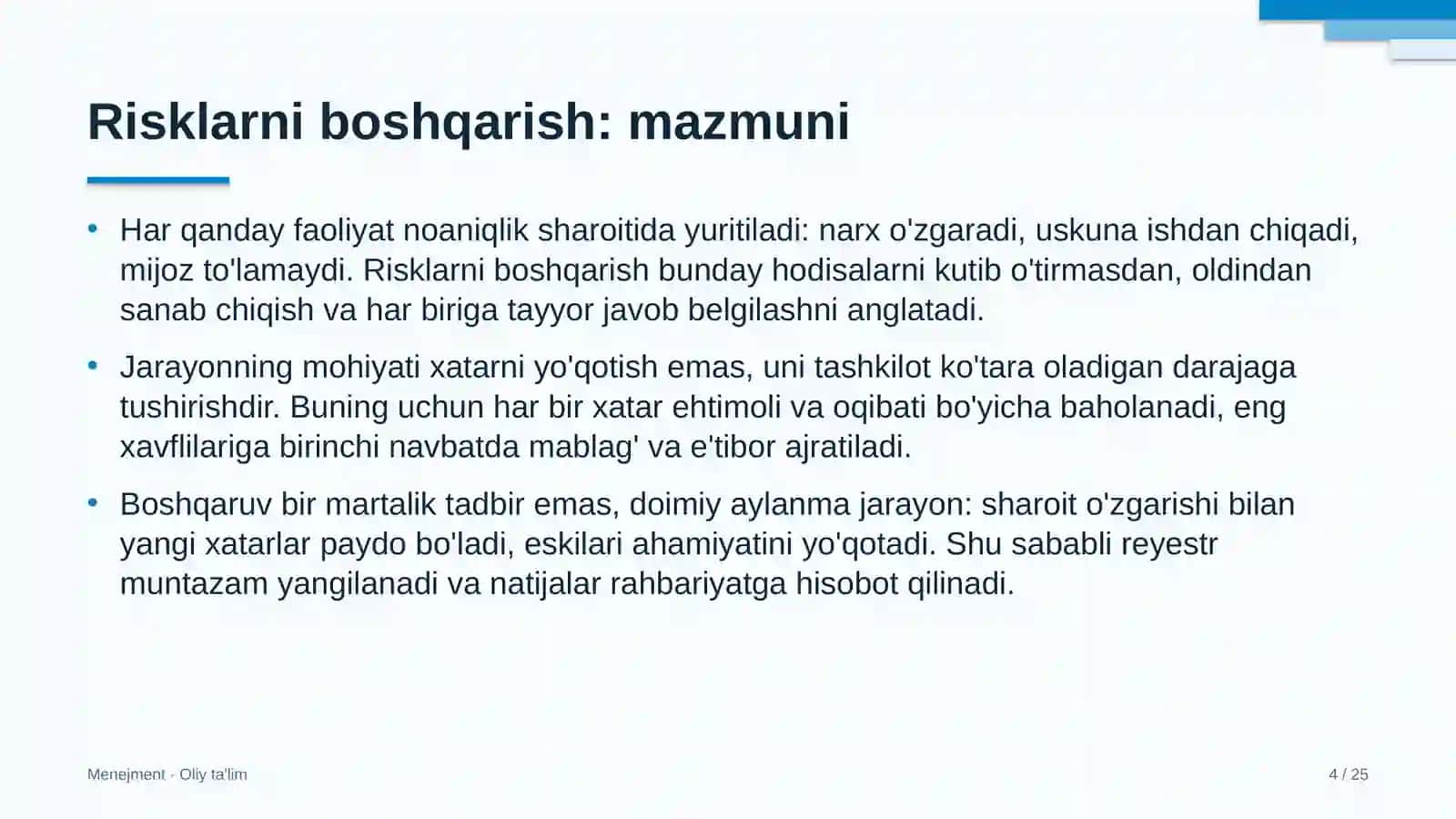 Qon quyish markazlarida risklarni boshqarish 4