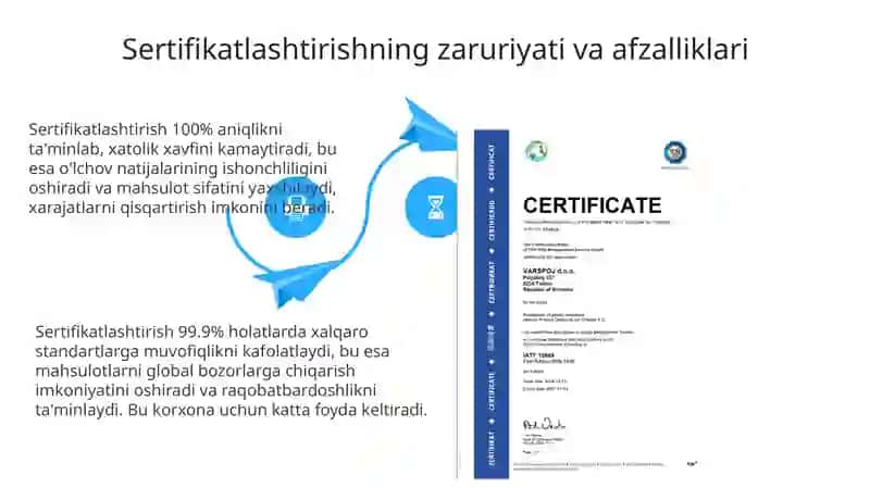 O‘lchash vositalarini sertifikatlashtirish va sifat nazorati 4